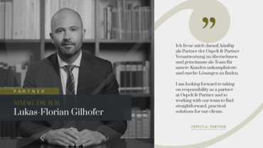 Partner Dr. MMag. Lukas-Florian Gilhofer